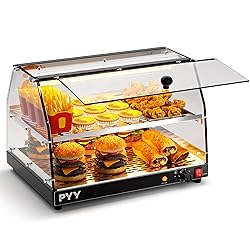 PYY Commercial Food Warmer Display, 2-Tier Electric