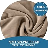 BXFUL Sofa Seat Cushion Cover Stretch Velvet 1-Seater Sand Couch Slipcover view 4