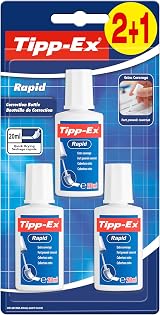 BIC Tipp-Ex Rapid Correction Fluid 20ml Pack of 3 White view 1