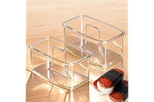 NTMURIKS 2PCS Clear Musubi Press Mold - Non-Stick, BPA-Free Musubi Maker, Onigiri & Sushi Mold for Hawaiian Musubi and Rice T