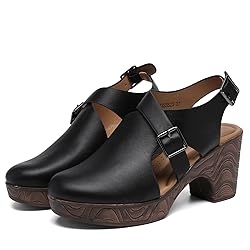 Altxic Women's Comfy Low Block Chunky Heels Sandals