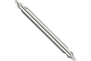 YG-1 D1C90 High Speed Steel Long Length Center Drill Bit, Uncoated (Bright), Slow Spiral, 60 Degree, 3/64" Diameter x 4" Length (Pack of 1)