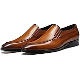 FRASOICUS Mens Dress Shoes Slip-on Loafers Leather Shoes for Men