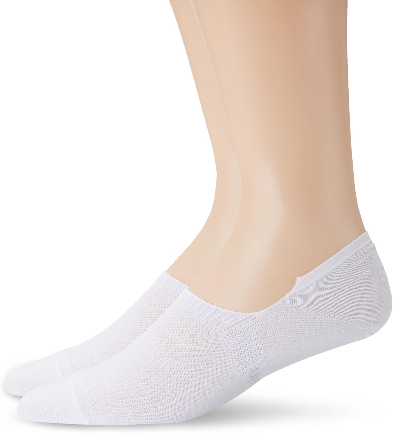 Calvin Klein 2Pack NoShow Shoe Liner Men�s Socks, White Calvin Klein 2Pack NoShow Shoe Liner Men�s Socks, White