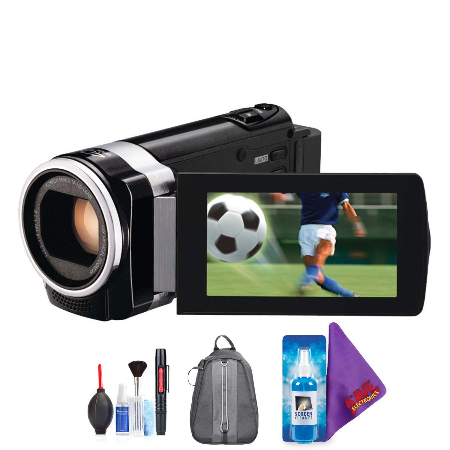 JVC GZHM650 HD Everio Camcorder + Pro Accessories Bundle 46838045424