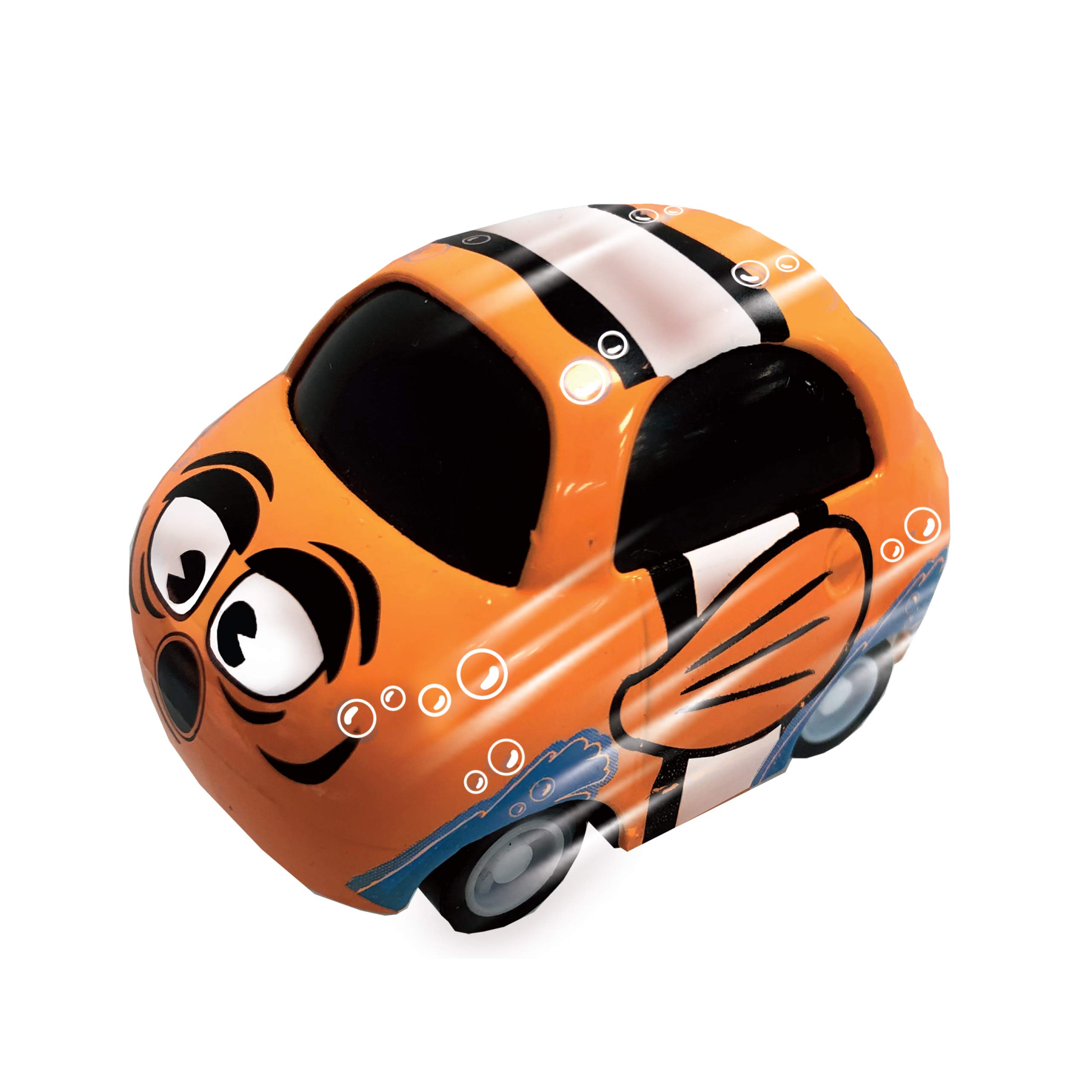 Cutie Critters - Clown Fish from Deluxebase. Pull Back Action Car for kids. Sea animal toy cars that make fantastic clown fish gifts