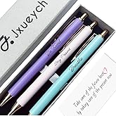 Jxueych Fancy Metal Pen Set with Inspirational Motivational Quotes Nice and Cute Boss Lady Gifts Teacher Pens Office Decor Coworker Employee Appreciation Gifts