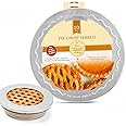 Mrs. Anderson's Baking Pie Crust Protector Shield, Fits 9.5-Inch And 10-Inch Pie Plates, Prevents Over-Browning And Spills