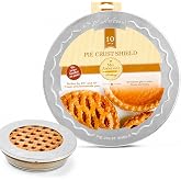 Mrs. Anderson's Baking Pie Crust Protector Shield, Fits 9.5-Inch And 10-Inch Pie Plates, Prevents Over-Browning And Spills