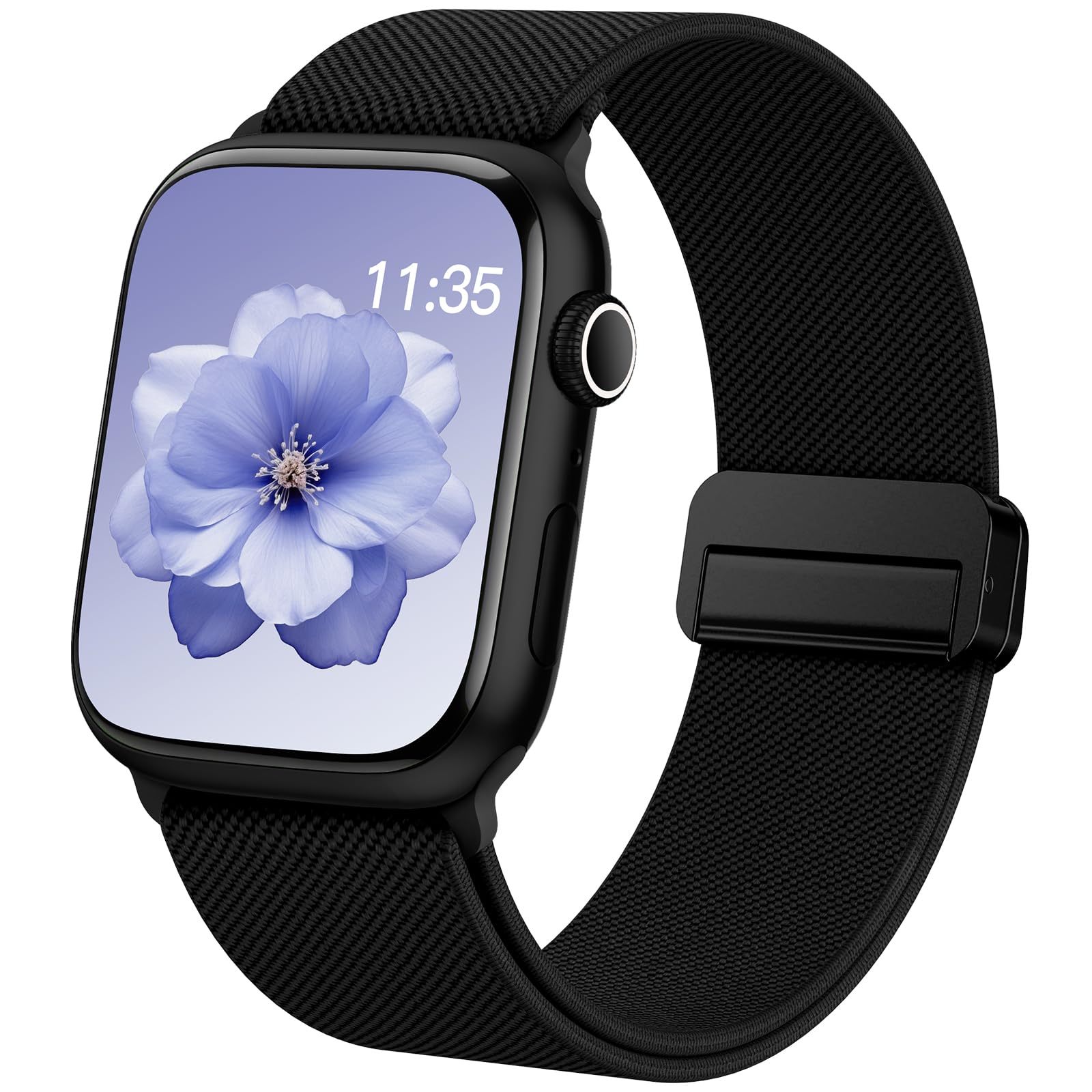 Stretchy Loop Sport Band Compatible with Apple Watch Bands 40mm 46mm 44mm 49mm 45mm 38mm 41mm 42mm for Women Men, Adjustable Magnetic Clasp Strap for iWatch Ultra, Se, Series 11 10 9 8 7 6 5 4 3 2 1