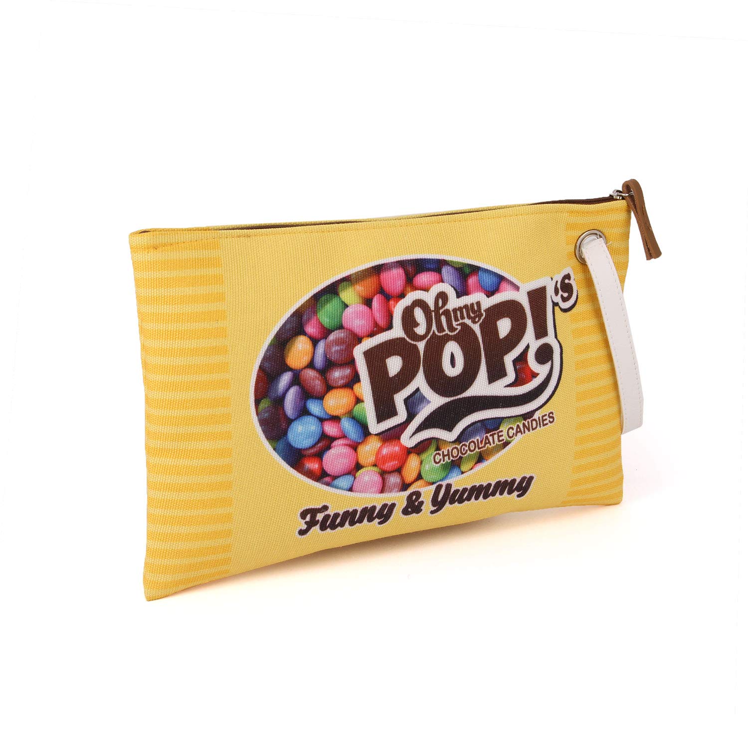 Oh My Pop! Chococandy-Sunny Toiletry Bag, 30 cm,Yellow