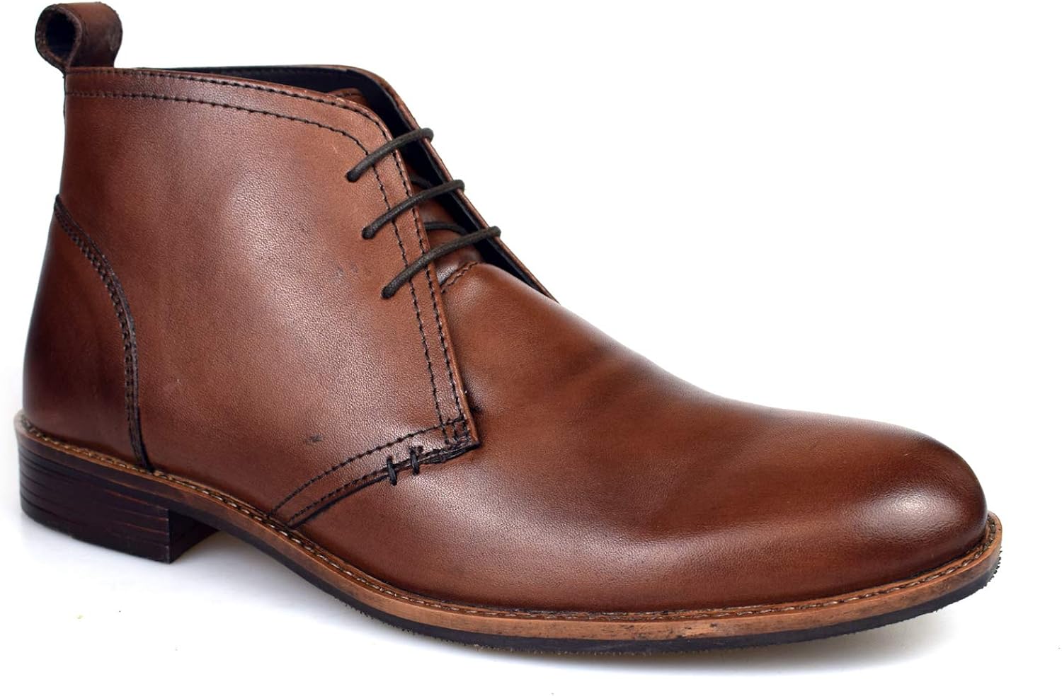 mens brown leather desert boots