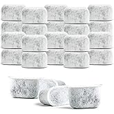 Breville 24-Pack Replacement Charcoal Water Filters - Premium Activated Charcoal Filters For Coffee Makers and Espresso Machi