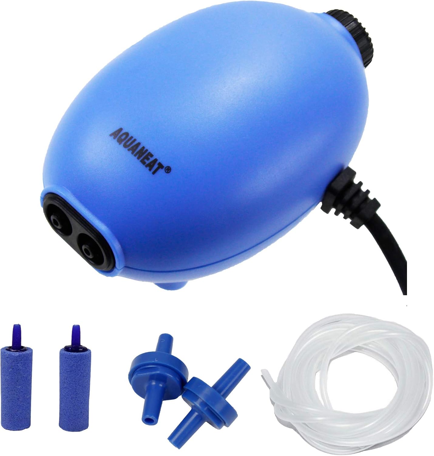 Fish Tank Air Pump AQUANEAT Aquarium Air Pump 100GPH Air Bubbler with Air Stones Oxygen Aerator