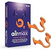 AIRMAX Nasal dilators for Sleeping - 76% More Airflow - Anti snoring Devices - Breathe Freely Through The Nose - Sinus Relief, Relief and snoring Solution - 2X Medium Orange - 6 Month Relief
