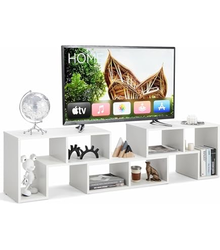 GOFLAME 3-Piece Modular TV Stand & Storage Unit - For TVs Up To 65", Black
