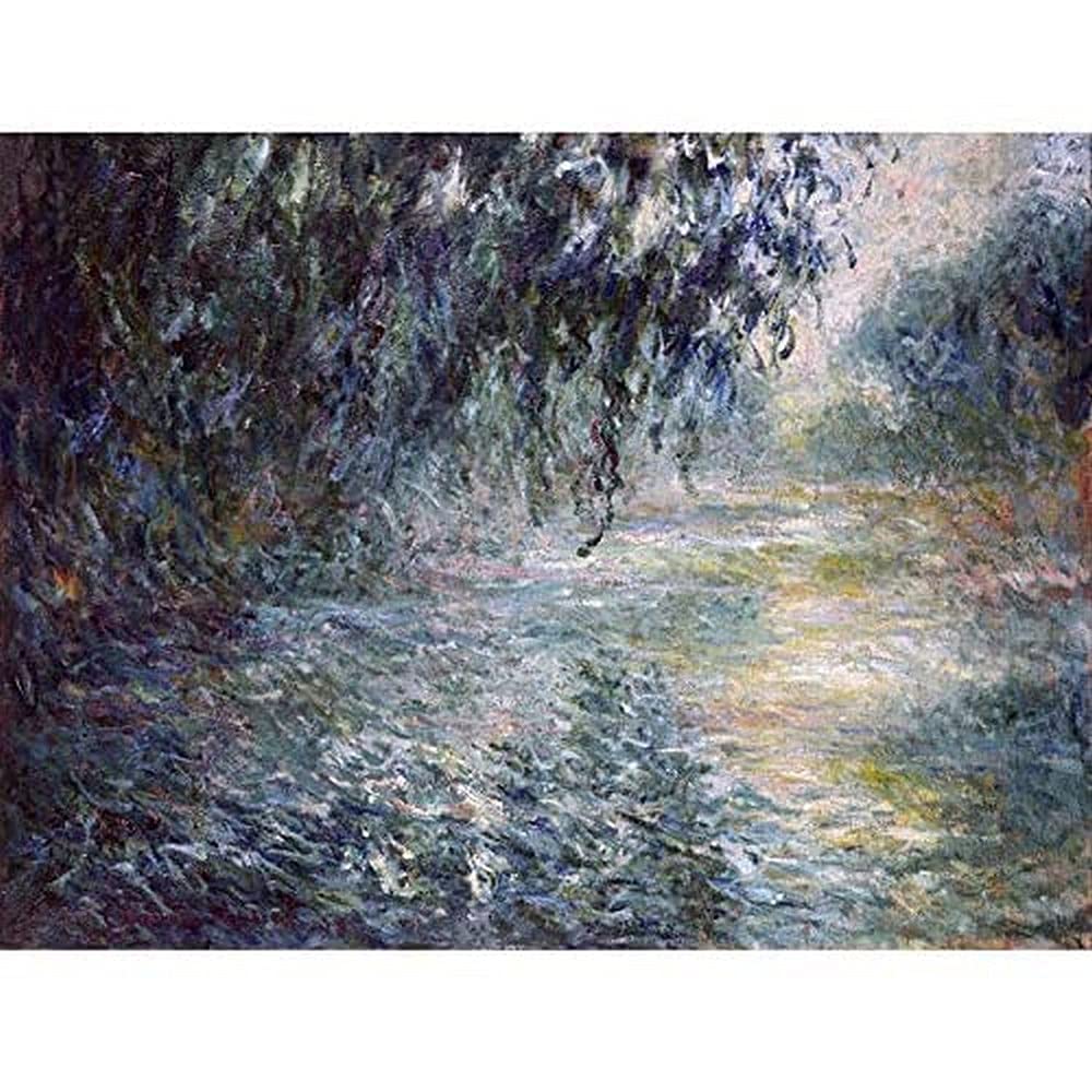 Claude Monet Morning On The Seine Art Print Canvas Premium Wall Decor Poster Mural