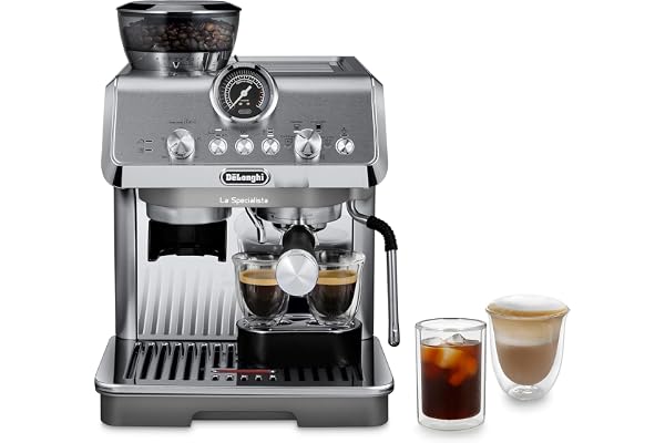 De'Longhi La Specialista Arte Evo Espresso Machine - Compact Cold Brew Coffee Maker with Grinder, Milk Steam Wand/Frother & T
