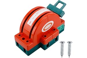 LuckyHigh 100A Knife Switch 2 Pole Knife Dual Power Safety Disconnect Switch (2P 100A)