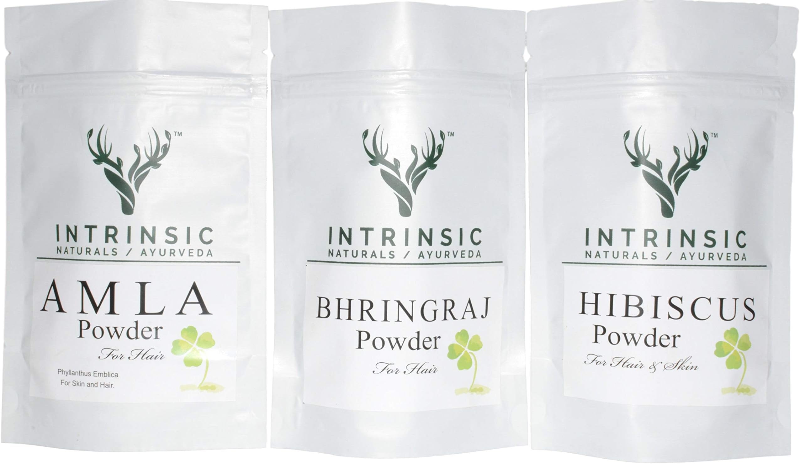 Intrinsic Combo of Amla Bhringraj Hibiscus Powder for Hair Growth (210 g)