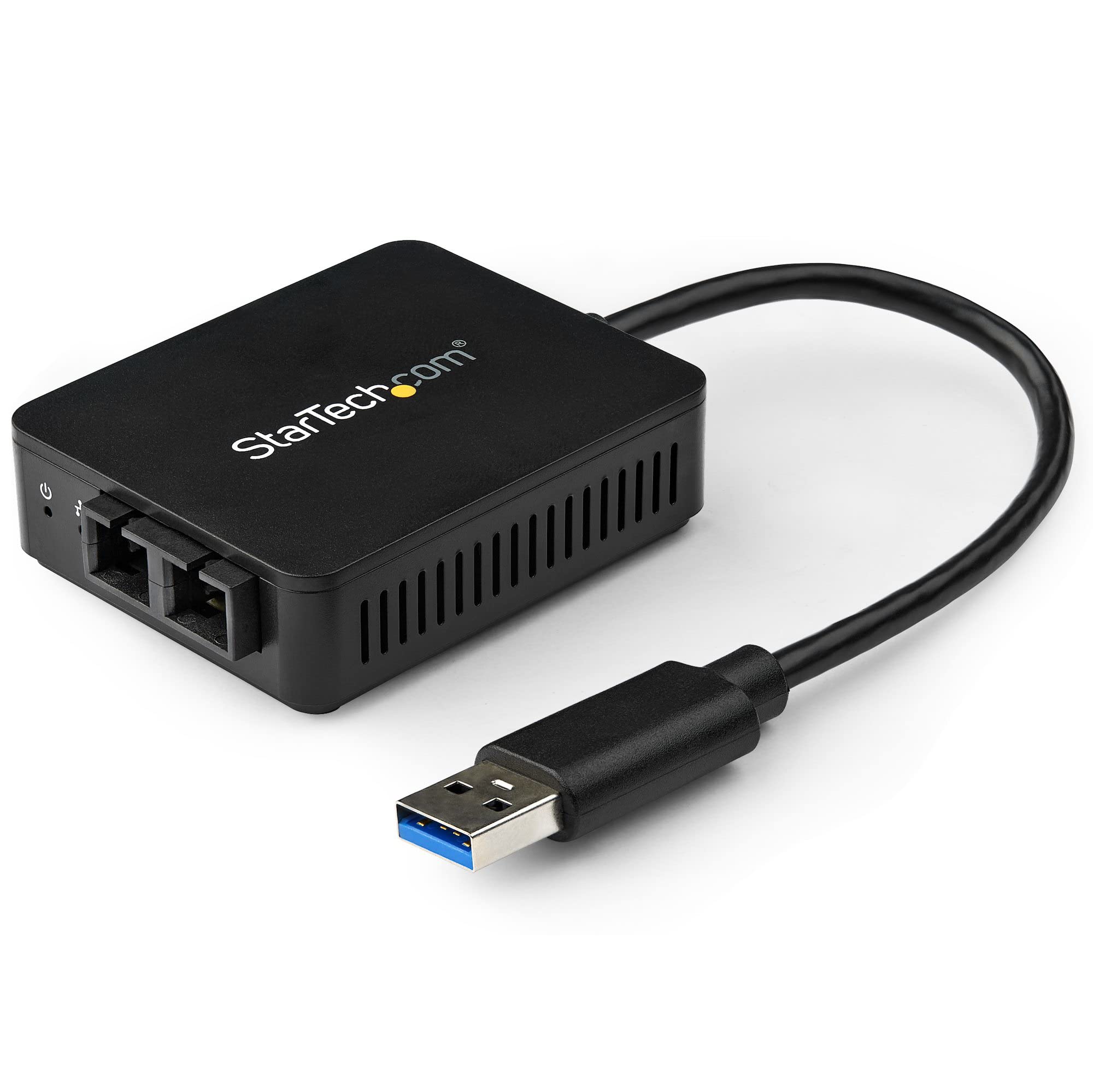StarTech.com USB to Fiber Optic Converter - 1000Base-SX SC - MM - Windows / Mac / Linux - USB 3.0 Ethernet Adapter - Network Adapter (US1GA30SXSC)