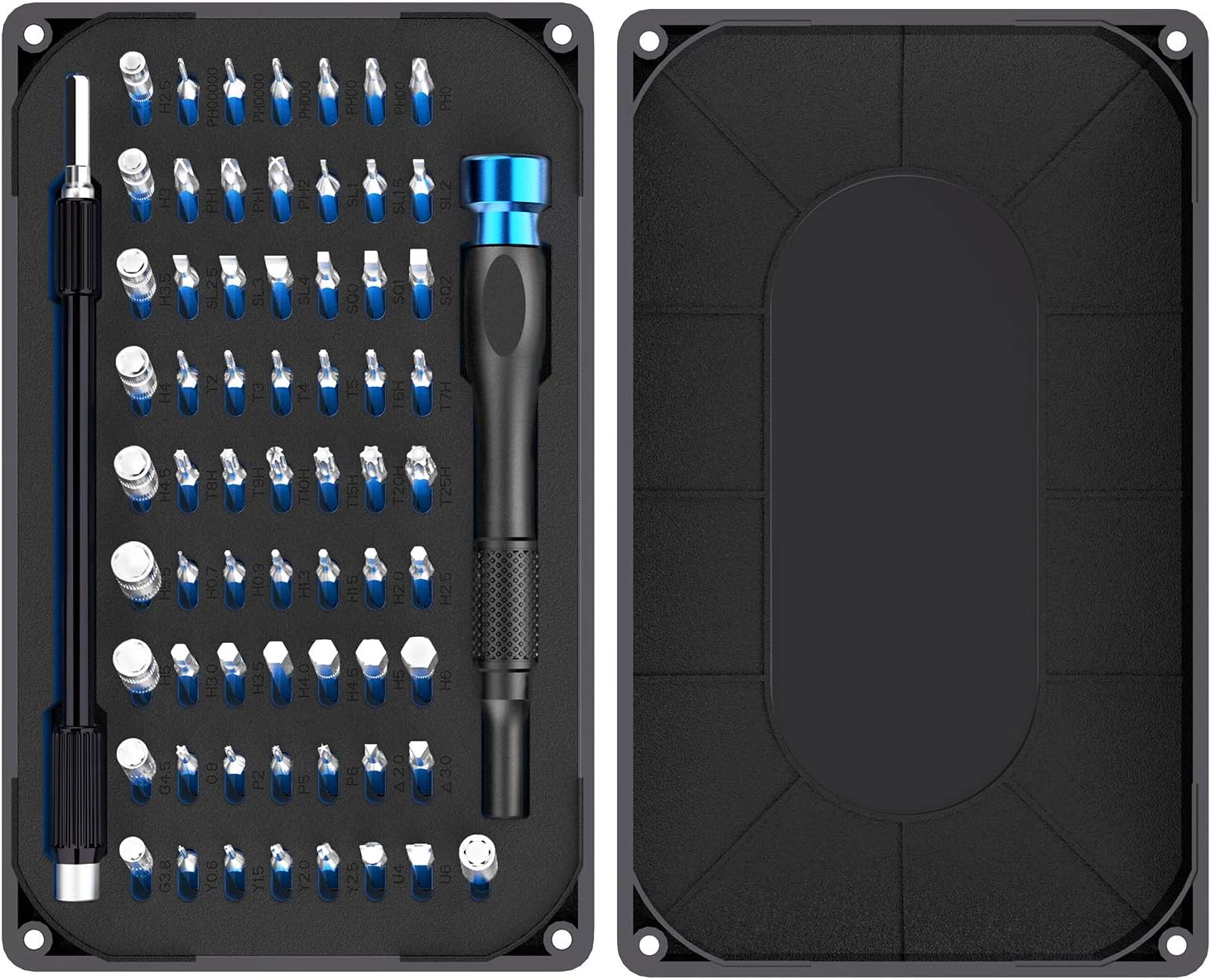 Precision Screwdriver Set,Electronics Smartphone Computer Tablet Repair Tool Kit Set,Mini Magnetic Torx Screwdriver Set 67 in 1 with 64 Bits with Flexible Shaft,Magnetic Pickup Bit Klearlook