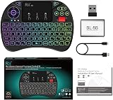 Rii Mini Wireless Keyboard Touchpad Mouse Combo RGB Backlit 2.4G USB Receiver view 9
