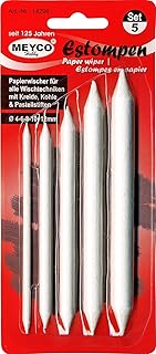 Meyco Papierstift - Estompen - Blending-Stift zum verschmieren von Bleistift - Wischstift - Papierwischer