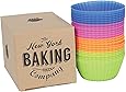 NY Baking Co. Silicone Baking Cups, 2.8" Reusable Cupcake Liners, Stand Alone Pan, BPA Free, Non Stick Individual Molds for Muffins and Cake, Perfect Gift for Bakers, Pack of 24