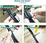 KBNIAN 20pcs Adjustable Nylon Cable Ties Self-Adhesive Cord Management Clips view 6
