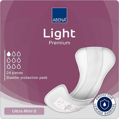 ABENA Light Ultra Mini 0 Pantyliners 24 Pack 100ml Absorbency Women