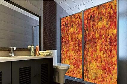 Amazon Com Horrisophie Dodo 3d Privacy Window Film No Glue Burnt