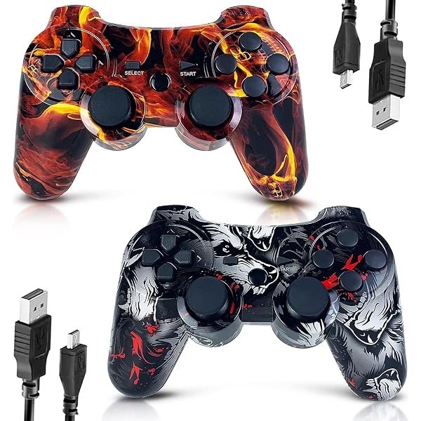 thumbnail image 2 of DreamGEAR Lava Glow Wireless Controller For PlayStation 3 - Blue (Refurbished) DGPS3-1307 2 of 5