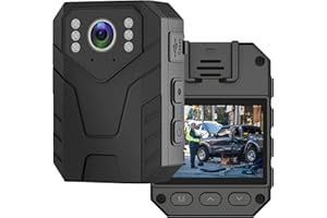 WEIIBDIE 1080P Police Body Camera with Audio and Video Recording,2.0" LCD, Night Vision,Wearable Camcorder for Law Enforcement,Security Guard,Civilians(64G Card Included)