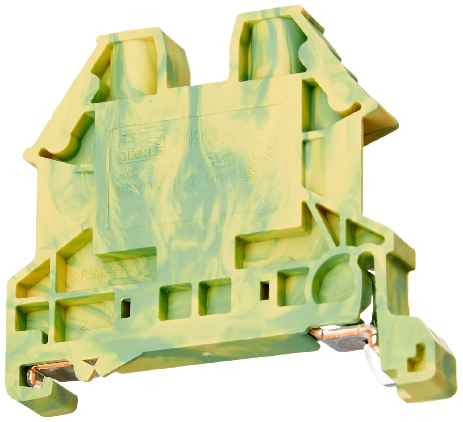 Dinkle DK4NPE DIN Rail Grounding Terminal Blocks (Pack of 100) Amazon