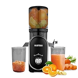 SUSTEAS Cold Press Juicer, 300W, 5.3" Large Feed