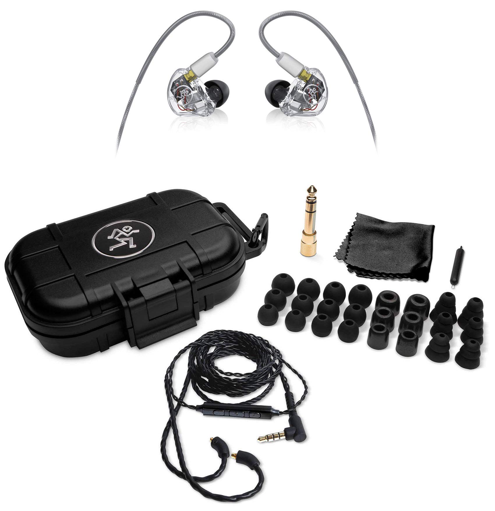 Mackie MP-460 Professional In-Ear Monitors (IEMs) With Sound Isolation and Quad Balanced Armature Drivers
