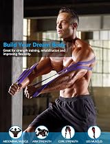 Vexloria Resistance Bands Set 5-85 LBS with 4 Colors, Home Gym view 3