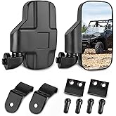 Nilight UTV Side Mirrors Compatible With 2015-2023 Polaris Ranger 1000 Can-Am Defender Maverick Trail Pro-Fit Cage Profiled Tube Adjustable Break-Away Rear View Mirror