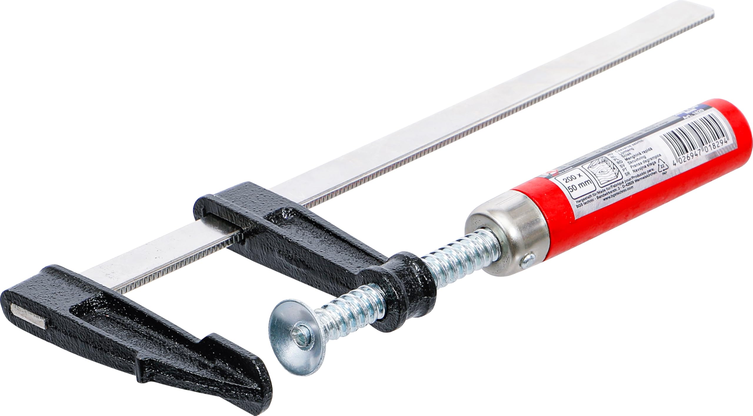 BGS Diy 1829 | F-Clamp | 200 x 50 mm