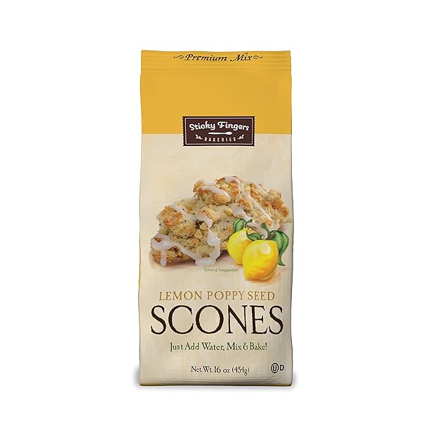 ENGLISH SCONE MIX, LEMON POPPYSEED BY STICKY FINGERS...