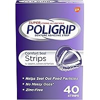 Super Poligrip Comfort Seal Strips - 40 ct, Pack of 5