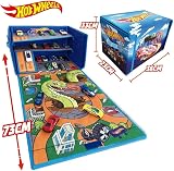 Hot Wheels 3-IN-1 Collapsible Car Storage Box & Playmat - Organize 200 Cars view 7