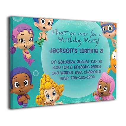 Amazon Com Ggift Bubble Guppies Wall Art Painting Decor