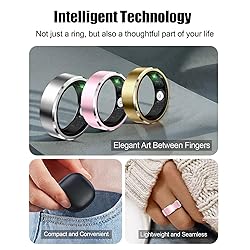 Qjijolz Smart Ring for Women Men, Fitness Tracker