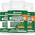 NICMIN Liposomal Artemisinin Supplement 1000mg, Sweet Wormwood Extract with 200mg Quercetin Phytosome, Maximum Absorption for Antioxidant 180 Capsules