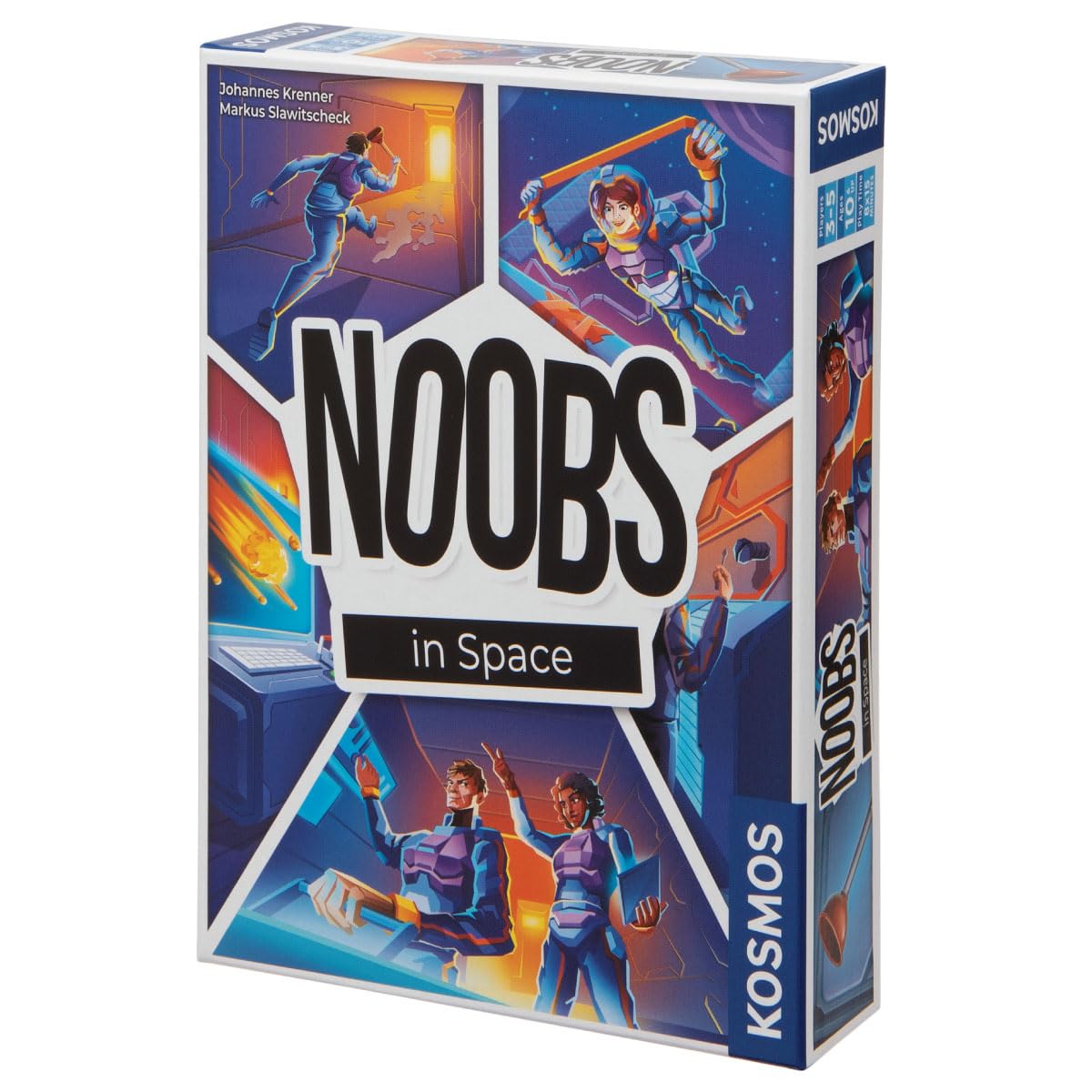 Thames & Kosmos Noobs in Space, Cooperative Card Game, Family Games for Game Night, Games for Adults and Kids, For 3 to 5 Players, Age 10+, Black