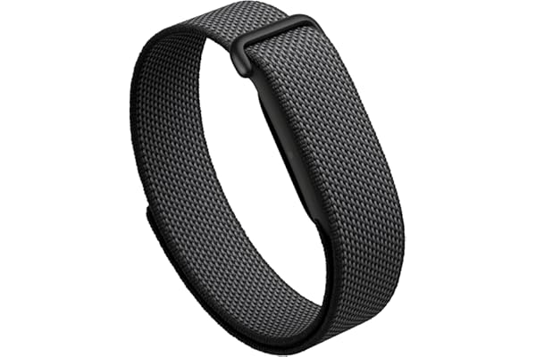 Google Fitbit Air - Screenless Activity Tracker with Fitness, Heart Rate, and Sleep Tracking - Personalized AI-Powered Coaching - Up to 7 Days' Battery Life - Works with iOS and Android - Obsidian