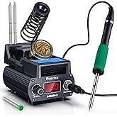 Preciva Portable Soldering Station, 75W Digital Display Soldering Iron Station - Fast Heating (5S), °C/ºF Conversion(392°F to