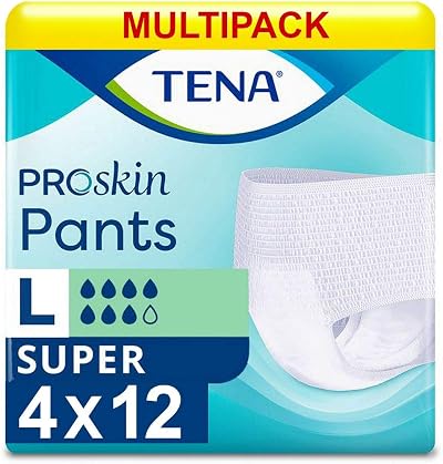 TENA Pants Super Large ConfioFit Disposable Trousers 4 x 12 (48)